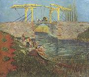 Vincent Van Gogh The Langlois Bridge at Arles (nn04 oil painting on canvas
